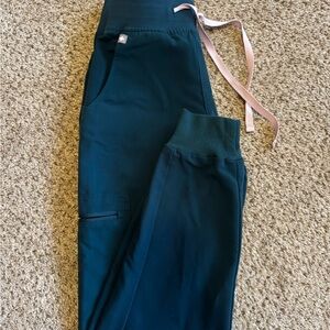 Figs Women's Scrub Pants in Caribbean blue